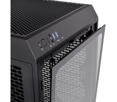 Корпус для ПК THERMALTAKE Корпус The Tower 200/Black/Win/SPCC/Tempered Glass*1/CT140 Fan*2/Color Box