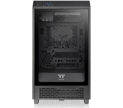 Корпус для ПК THERMALTAKE Корпус The Tower 200/Black/Win/SPCC/Tempered Glass*1/CT140 Fan*2/Color Box