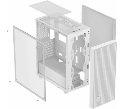 OCYPUS Корпус Case Gamma C70 WH ARGB ATX / win / white / 4 ARGB fans / no PSU / Tempered Glass