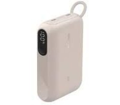 BELKIN Внешний аккумулятор BoostСharge Power Bank 10000mAh 2*USB-C 20W с цифровым дисплеем. Цвет: песочно-бежевый