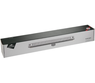 САНАКС - Трап линейный 600 х 100 мм, вертикальный выпуск, с сухим мембранным клапаном, из нержавеющей стали, цвет САТИН. 00043