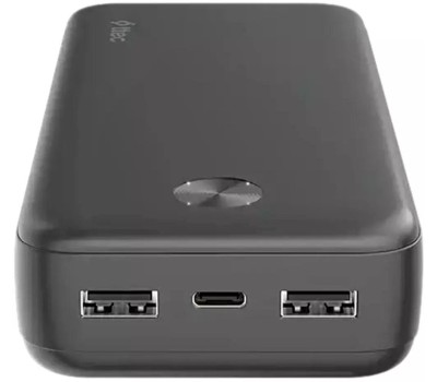 TTEC Внешний аккумулятор ReCharger 20000mAh 2*USB-A&USB-C 10,5W Powerbank. Цвет: черный