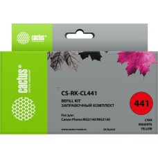 Заправочный набор CACTUS CS-RK-CL441- многоцветный - 90мл - для CANON/ MG2140/MG3140 - заправочный набор
