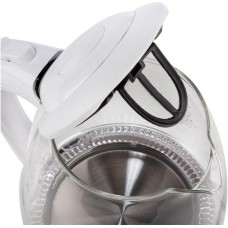 Чайник электрический ENERGY E-262 (1.7л) стекло пластик белый (164104)