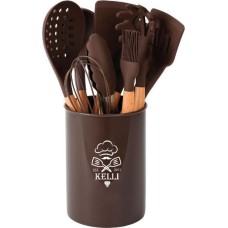 Набор кухонных принадлежностей KELLI KL-01120 шоколадный