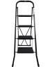Стремянка HAUSMANN HM-WK6018F-4A Djimara 4 ступени, черн.