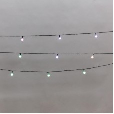 Гирлянда NEON-NIGHT (304-023) Гирлянда светодиодная Шарики 5м, 20LED, IP20, зеленый провод, свечение мульти (RG/RB), мигание, 230В