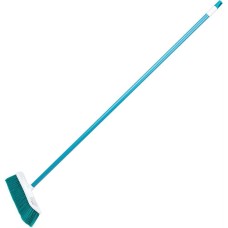 PALISAD HOME Щетка пластмассовая для подметания пола, 27 см, c черенком, 120 см, бирюзовая щетина, Home Palisad 935445