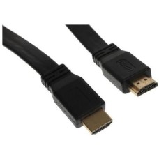кабель BURO Кабель аудио-видео BU-HDMI-FLAT-v1.4-1.5m, HDMI (m) - HDMI (m), ver 1.4, омедненный, 1.5м, FLAT, черный