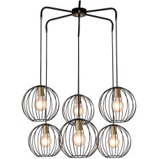 Светильник ESCADA 10176/6 E27*60W Black/Brass