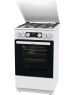 Плита газоэлектрическая GORENJE Плита Комбинированная GK5C42WF-B белый (металлическая крышка) реш.чугун