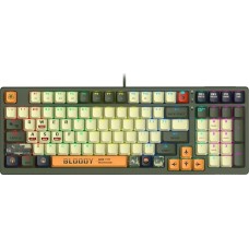 Клавиатура A4TECH Клавиатура Bloody S98 Aviator, проводная, USB, механическая, зеленый