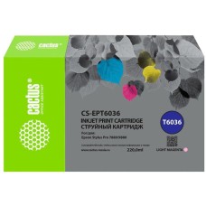 CACTUS Картридж CS-EPT6036, T6036, светло-пурпурный пигментный / CS-EPT6036