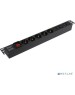 Exegate EX280866RUS Блок розеток ExeGate ServerPro PDU-19H008 Al-5C135S-C14-SW, 19