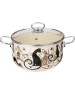 Кастрюля AGNESS КАСТРЮЛЯ ЭМАЛИРОВАННАЯ СО СТЕКЛЯННОЙ КРЫШКОЙ СЕРИЯ 