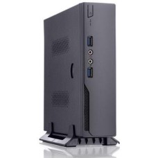 FOXLINE Корпус miniITX FL-103-AD120-DC, Slim-Tower, 120Вт, черный