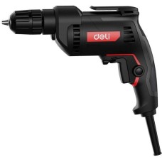 Дрель DELI Дрель сетевая DE-DZ10-1E (500Вт, 10мм, 3300об/мин, картон)