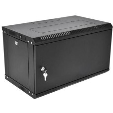 ЦМО Шкаф коммутационный ШРН-Эконом ШРН-Э-6.350.1-9005 настенный, стальная передняя дверь, 6U, 600x345x350 мм