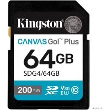 KINGSTON SecureDigital 64GB Canvas Go Plus G4 200R V30