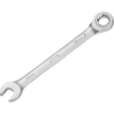 Ключ DENZEL Ключ комбинированный трещоточный, 13 мм, CrV, матовый хром 14707