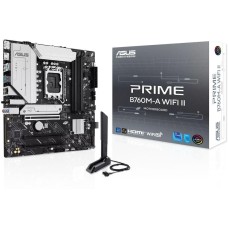 Материнская плата ASUS Материнская плата PRIME B760M-A WIFI II LGA1700 mATX 4xDDR5 3xPCIEx16 2xM.2 DP 2xHDMI 2.5GLAN Wi-Fi 6