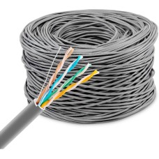 BURO Кабель сетевой BU-COP-050 1Гбит/с UTP 4 пары cat.5E solid 0.50мм Cu пассив. 305м серый