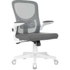 БЮРОКРАТ Кресло ASTER N-W темно-серый TW-04 Neo Grey сетка/ткань крестов. пластик пластик белый