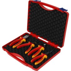 KNIPEX Набор инструментов KN-002015 4 предмета диэлектр.покр. (жесткий кейс)