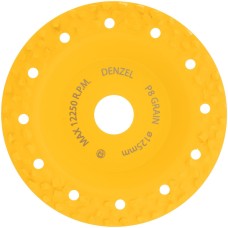 DENZEL Чашка твёрдосплавная зачистная,125 мм, Плоская, крупное зерно #8// 72974