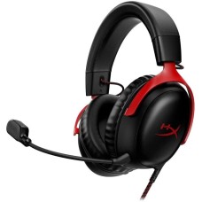 HYPERX Наушники с микрофоном Cloud III черный/красный 1.2м мониторные оголовье (727A9AA)