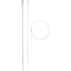 ЗУБР КОБРА, 2.5 x 155 мм, нейлон РА66, 50 шт, белые, кабельные стяжки с плоским замком, Профессионал (30930-25-155)