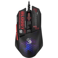 Мышь A4TECH Мышь Bloody W60 Max Mini черный/рисунок оптическая 12000dpi USB 9but