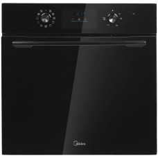 MIDEA Духовой шкаф электрический MO611103YGB, 70л, дверца с 2 стеклами, черный