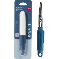DELI Ножницы EZ508BLUE EZ508 Linfini бытовые 125мм ручки пластиковые сталь синий блистер