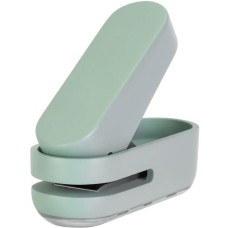 DELI Дырокол NS088green макс.:10лист. пластик зеленый отв.:1