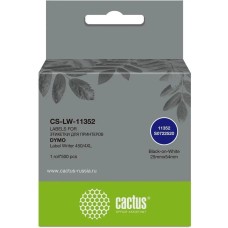 CACTUS Этикетки CS-LW-11352 сег.:54x25мм черный белый 500шт/рул Dymo Label Writer 450/4XL