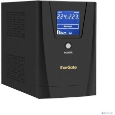 Exegate EP285500RUS ИБП ExeGate SpecialPro Smart LLB-1500.LCD.AVR.C13.RJ.USB <1500VA/950W, LCD, AVR, 6*IEC-C13, RJ45/11, USB, Black>