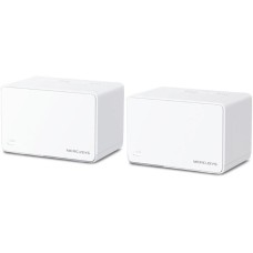 MERCUSYS Бесшовный Mesh роутер Halo H3000X, Wi-Fi 6, AX3000, 2.4/5ГГц, 3 WAN/LAN, белый, 2 шт. в комплекте