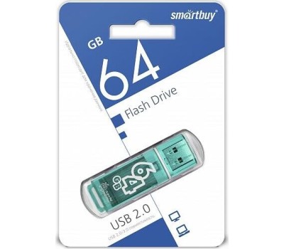 USB флеш SMARTBUY (SB64GBGS-G) 64GB GLOSSY SERIES изумрудный