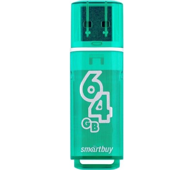 USB флеш SMARTBUY (SB64GBGS-G) 64GB GLOSSY SERIES изумрудный