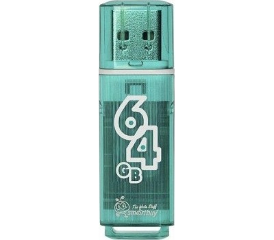 USB флеш SMARTBUY (SB64GBGS-G) 64GB GLOSSY SERIES изумрудный