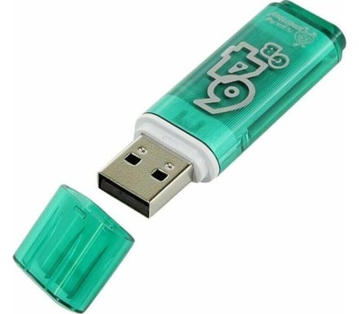USB флеш SMARTBUY (SB64GBGS-G) 64GB GLOSSY SERIES изумрудный