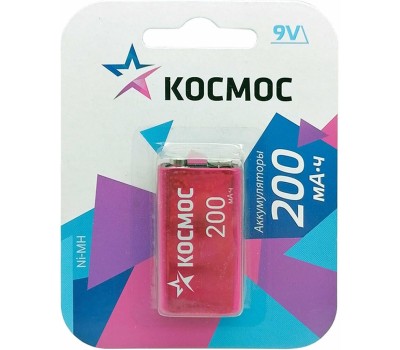 Аккумулятор КОСМОС KOCNI-MH6F22(200MAH)