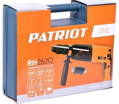 Перфоратор PATRIOT 140301335 RH 262Q THE ONE Перфоратор