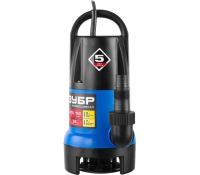 Дренажный насос ЗУБР НПГ-Т7-400 Насос погружной дренажный для грязной воды