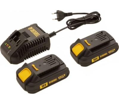 Аккумуляторный инструмент DENZEL BLDL-IB-IB-18-02, Li-Ion, Дрель-шуруповерт аккумуляторная с бесщеточным двигателем 18 В, 1.5