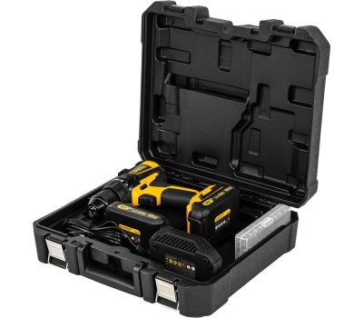 Аккумуляторный инструмент DENZEL BLDL-IB-IB-18-02, Li-Ion, Дрель-шуруповерт аккумуляторная с бесщеточным двигателем 18 В, 1.5