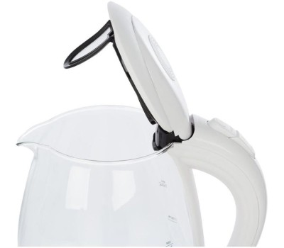 Чайник электрический ENERGY E-262 (1.7л) стекло пластик белый (164104)