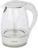 Чайник электрический ENERGY E-262 (1.7л) стекло пластик белый (164104)