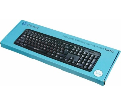 Клавиатура проводная ОКЛИК 90MV2 черный USB